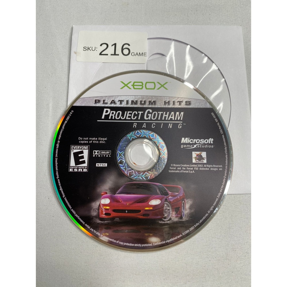 Project Gotham Racing Microsoft Xbox